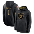LV.Raiders #1 Tre Tucker Player Black Salute to Service Hoodies Limited Game Ldoa Stitched Jerseys