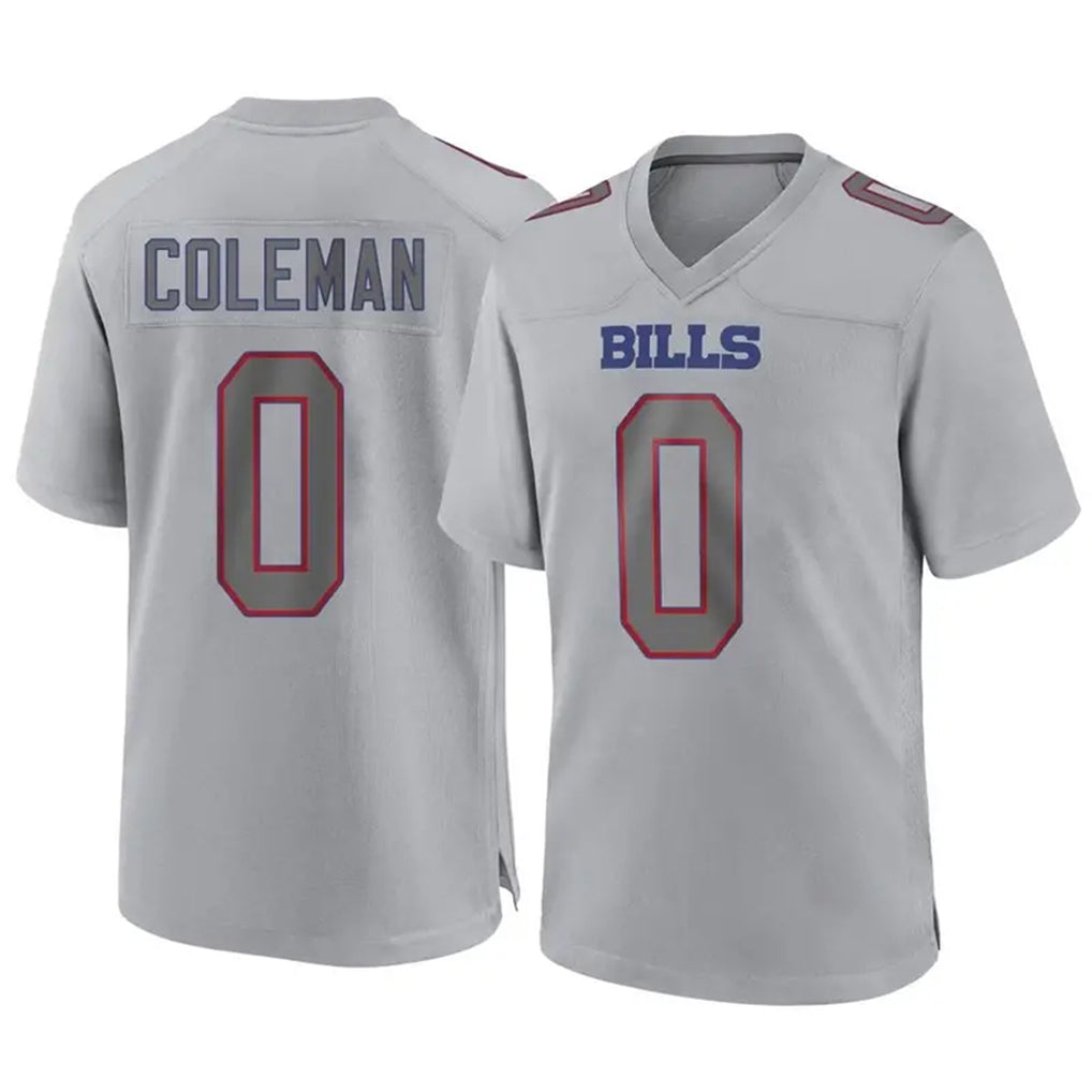 B.Bills #0 Keon Coleman Player Gray Home Game Ldoa Stitched Jerseys