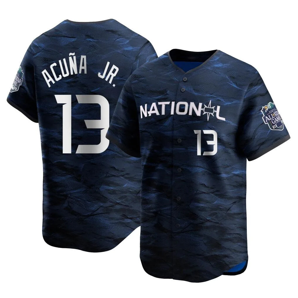 A.Braves #13 Ronald Acuna Jr Player Royal National League All-Star Limited Game Ldoa Stitched Jerseys