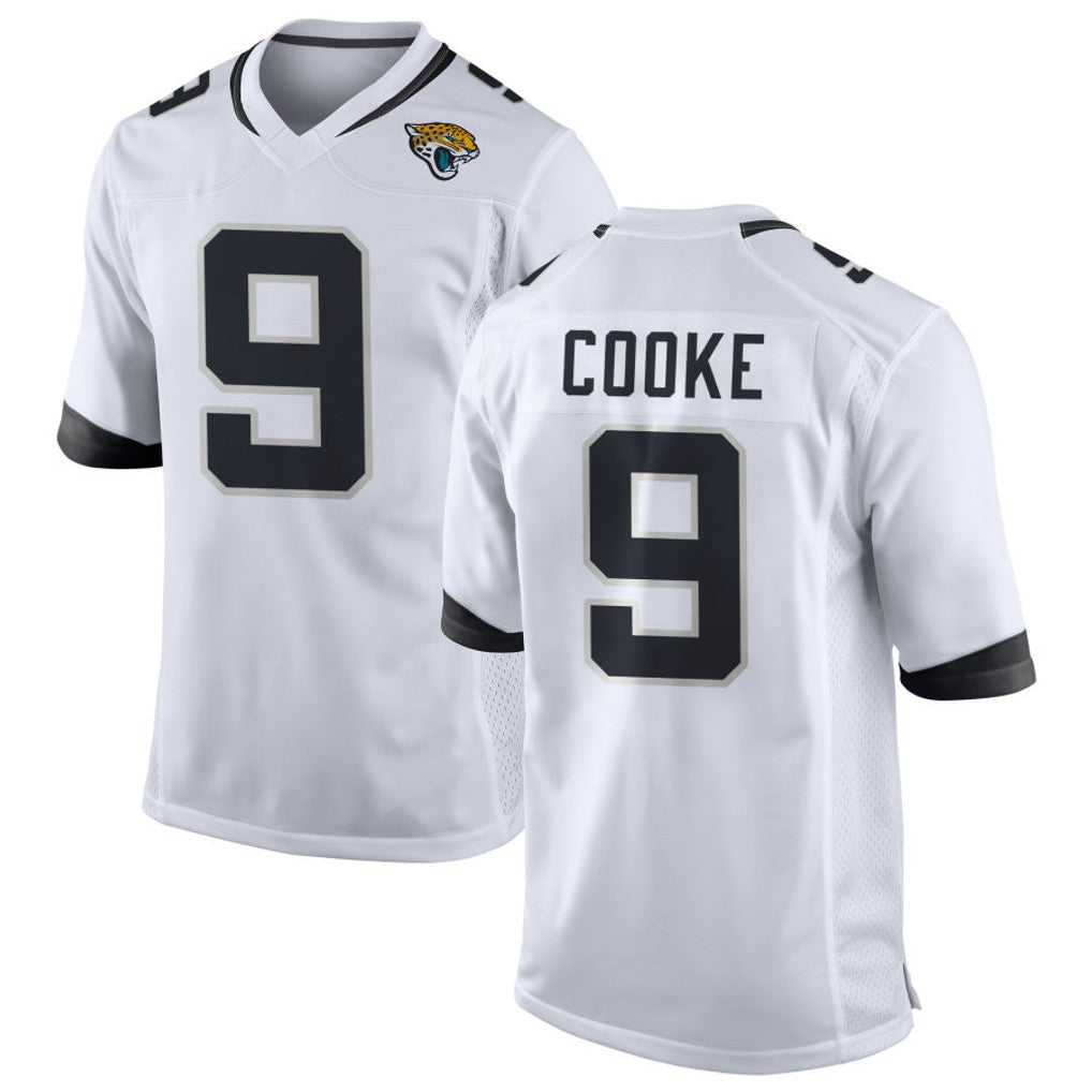 J.Jaguars #9 Logan Cooke Player White Home Game Ldoa Stitched Jerseys