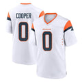 D.Broncos #0 Jonathon Cooper Player White Home Game Ldoa Stitched Jerseys