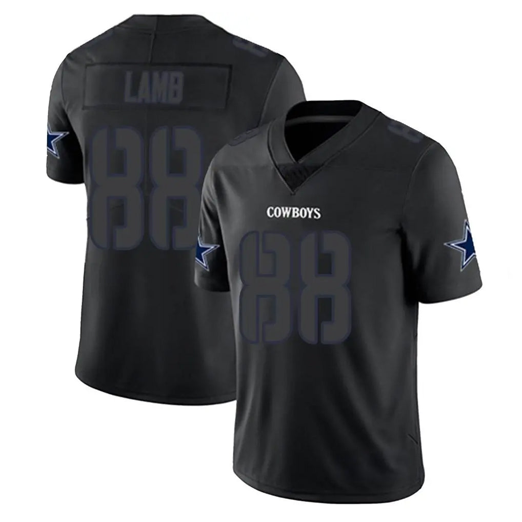 D.Cowboys #88 CeeDee Lamb Player Black Impact Limited Home Game Ldoa Stitched Jerseys