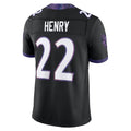 B.Ravens #22 Derrick Henry Player Black Limited Elite Home Game Ldoa Stitched Jerseys