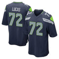 S.Seahawks #72 Abraham Lucas Player Navy Home Game Ldoa Stitched Jerseys