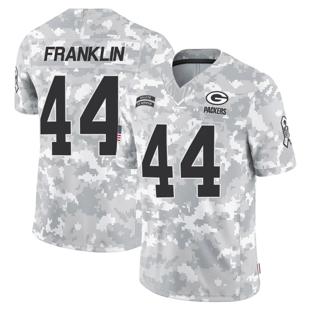 GB.Packers #44 Zaire Franklin Player Arctic Camo Salute To Service Limited Ldoa Stitched Jerseys