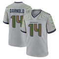 S.Seahawks #14 Sam Darnold Player Grey 2025 Rivalries Collection Home Game Ldoa Stitched Jerseys