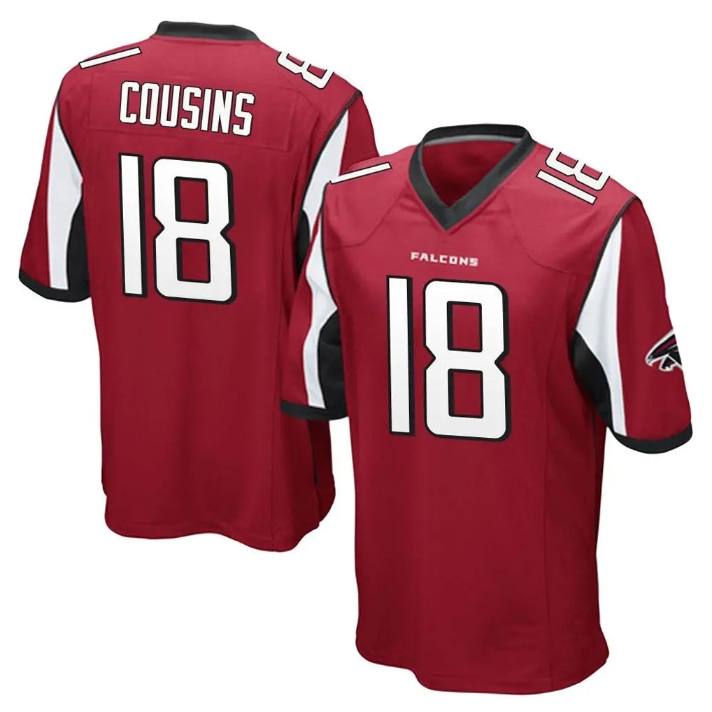 A.Falcons #18 Kirk Cousins Player Red Color Vapor Home Game Ldoa Stitched Jerseys