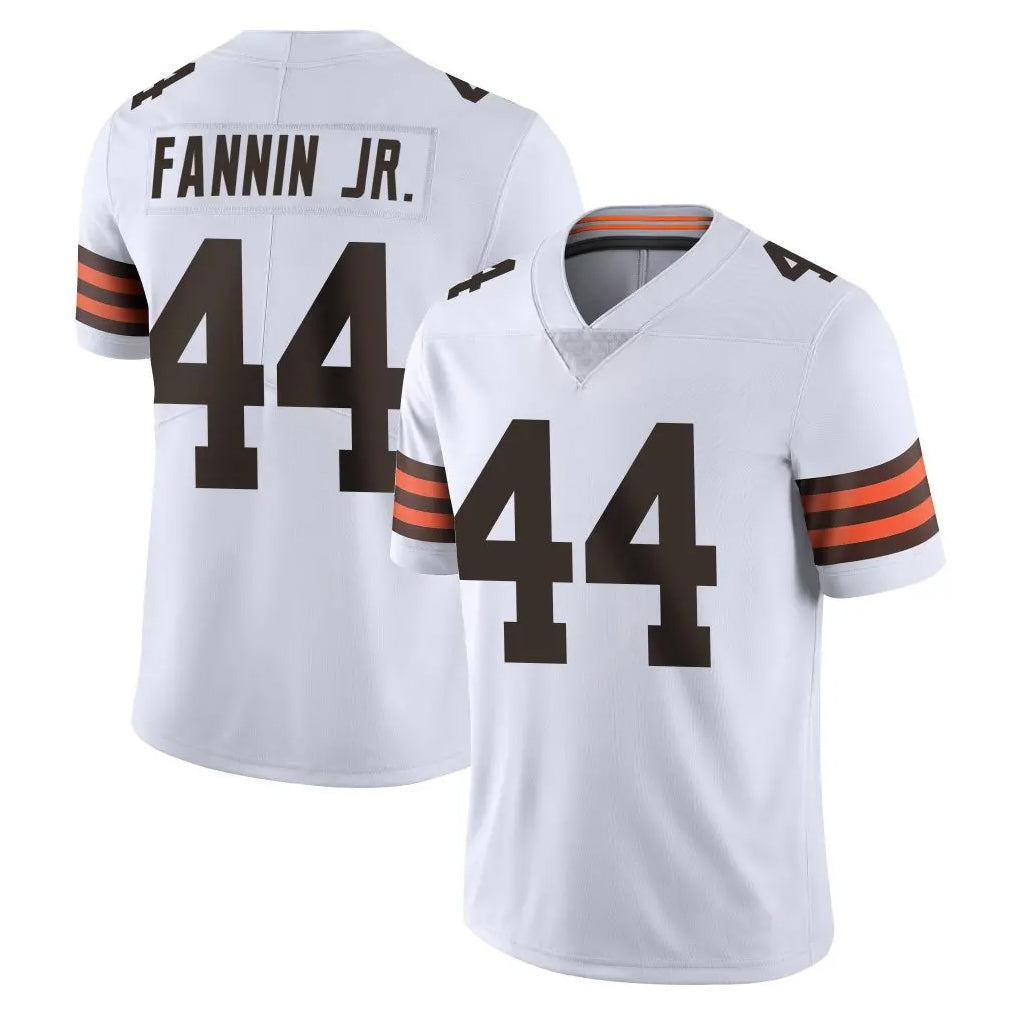 C.Browns #44 Harold Fannin Jr. Player White Vapor Untouchable Limited Home Game Ldoa Stitched Jerseys