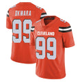 C.Browns #99 Julian Okwara Player Orange Alternate Vapor Untouchable Limited Home Game Ldoa Stitched Jerseys