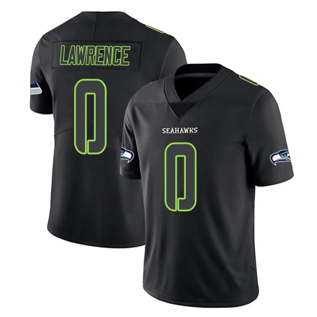 S.Seahawks #0 DeMarcus Lawrence Player Black Impact Limited Home Game Ldoa Stitched Jerseys