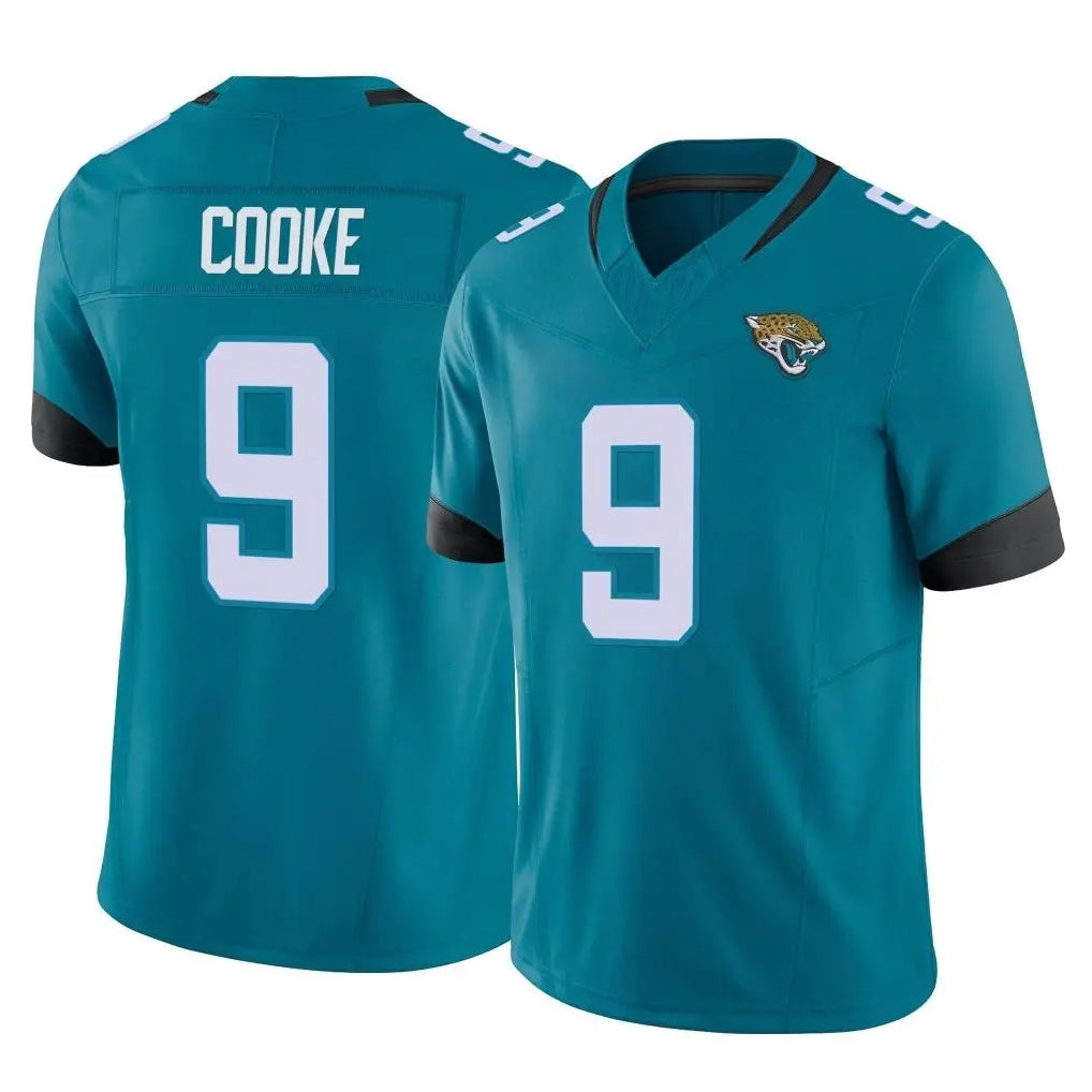 J.Jaguars #9 Logan Cooke Player Teal Vapor F.U.S.E. Limited Home Game Ldoa Stitched Jerseys