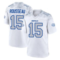 B.Bills #15 Greg Rousseau Player White Rivalries Collection Game Xdoa Stitched Jerseys