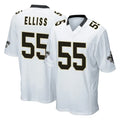 NO.Saints #55 Kaden Elliss Player White Home Game Ldoa Stitched Jerseys