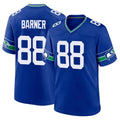S.Seahawks #88 AJ Barner Player Royal Throwback Home Game Ldoa Stitched Jerseys