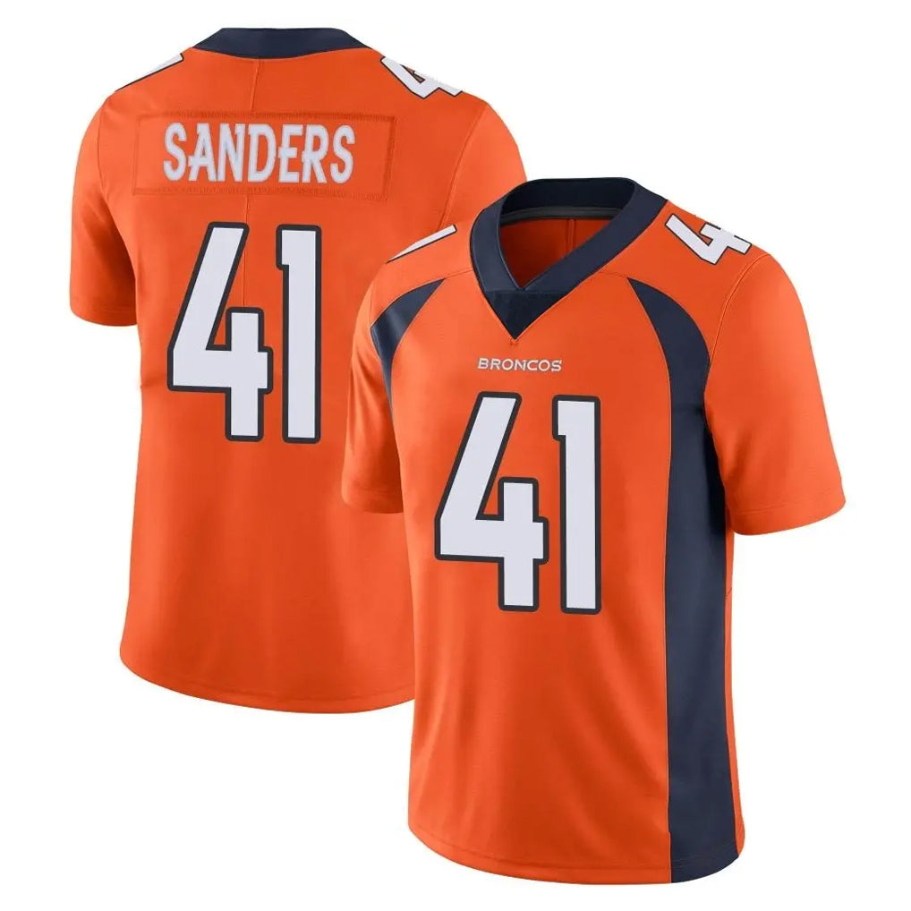 D.Broncos #41 Drew Sanders Player Orange Color Vapor Untouchable Limited Game Ldoa Stitched Jerseys