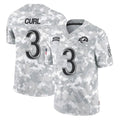 LA.Rams #3 Kam Curl Player Arctic Camo Salute To Service Limited Game Ldoa Stitched Jerseys