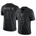 A.Falcons #3 Jessie Bates III Player Black RFLCTV Limited Ldoa Stitched Jerseys