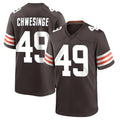 C.Browns #49 Carson Schwesinger Player Brown Home Game Ldoa Stitched Jerseys