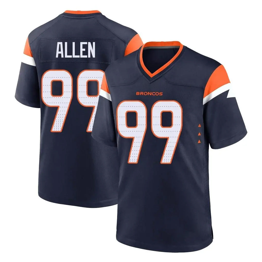 D.Broncos #99 Zach Allen Player Navy Home Game Ldoa Stitched Jerseys