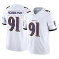 B.Ravens #91 Trey Hendrickson Player White Vapor F.U.S.E. Limited Ldoa Stitched Jerseys