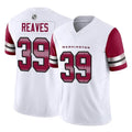 W.Commanders #39 Jeremy Reaves Player White Vapor F.U.S.E. Limited Home Game Ldoa Stitched Jerseys