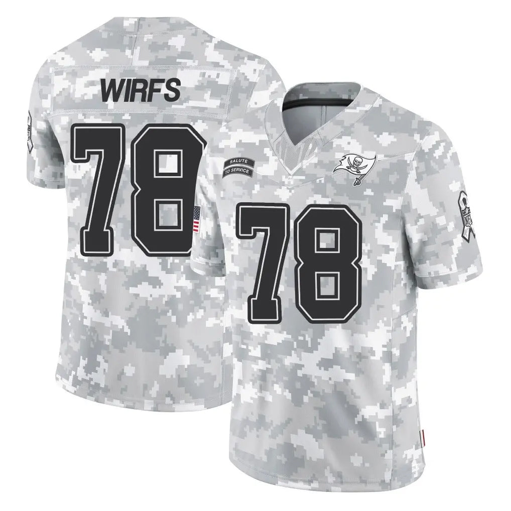 TB.Buccaneers #78 Tristan Wirfs Player Arctic Camo Limited Salute To Service Home Game Ldoa Stitched Jerseys