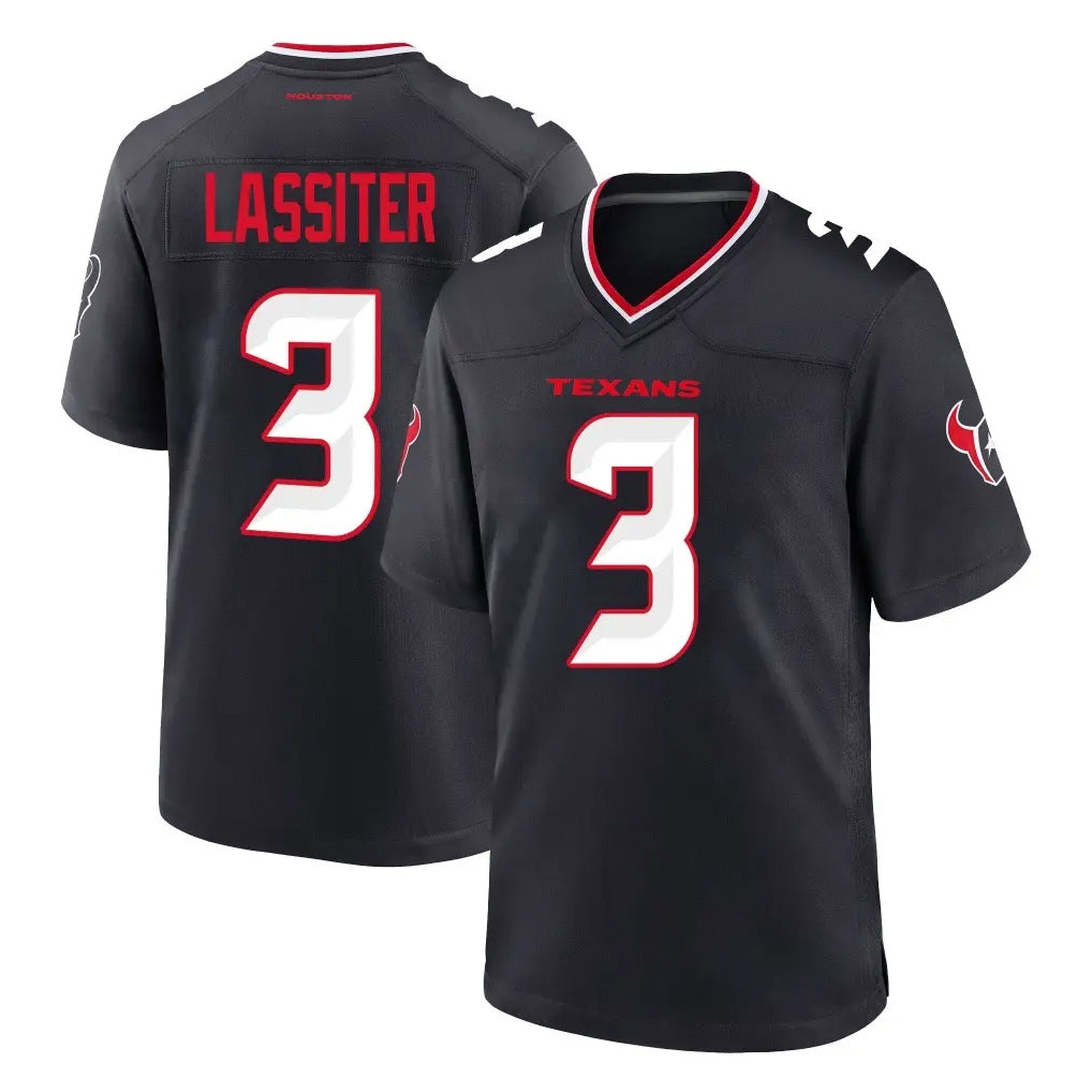 H.Texans #3 Kamari Lassiter Player Navy Team Home Game Ldoa Stitched Jerseys
