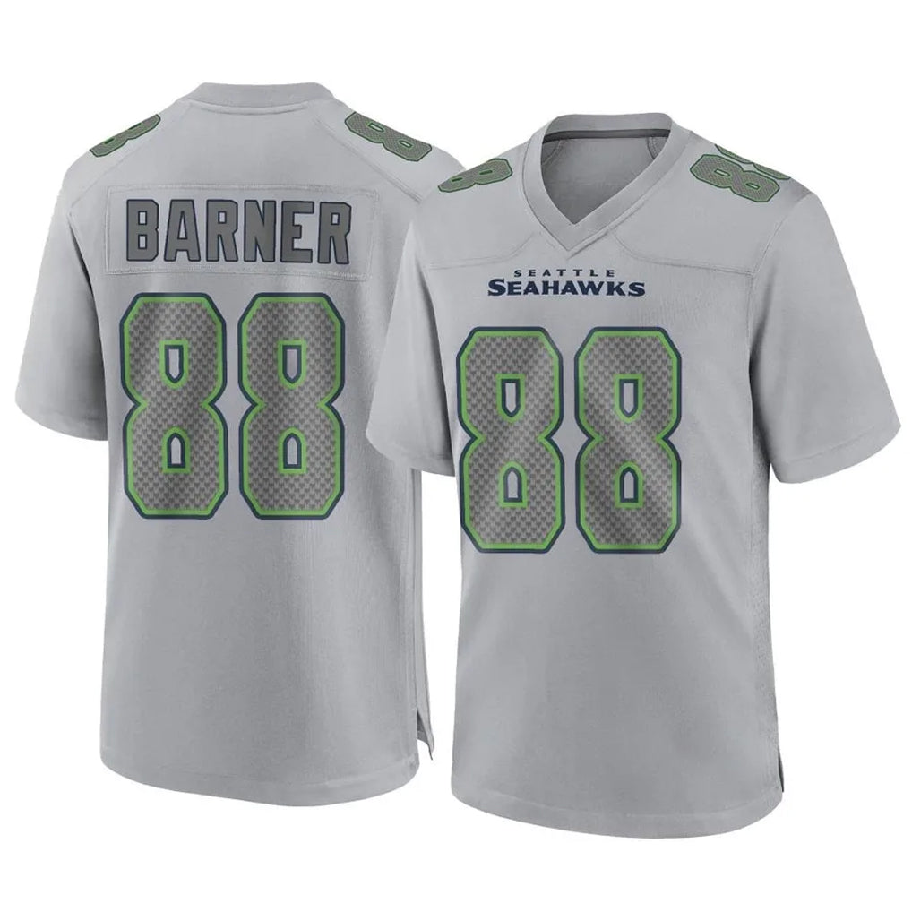 S.Seahawks #88 AJ Barner Player Gray Atmosphere Fashion Home Game Ldoa Stitched Jerseys