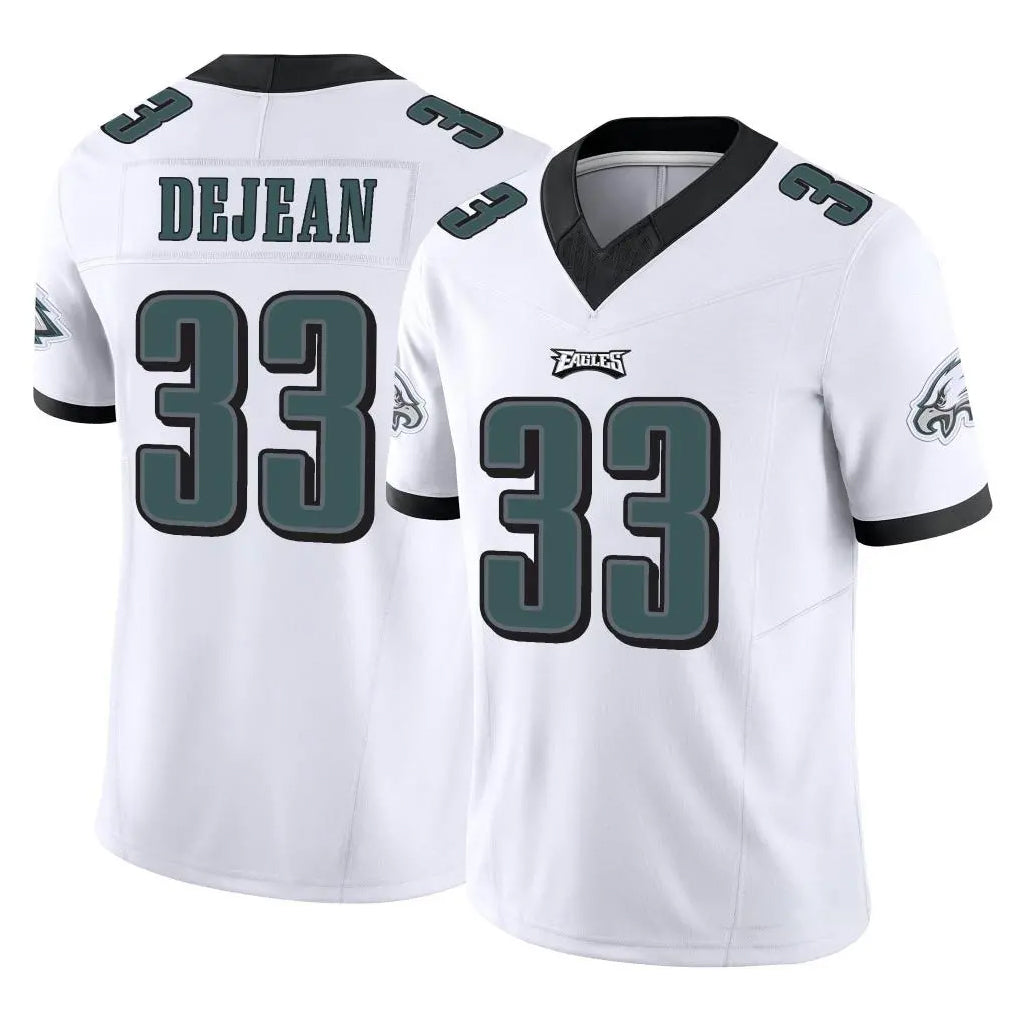 P.Eagles #33 Cooper DeJean Player White Limited Vapor F.U.S.E. Home Game Ldoa Stitched Jerseys