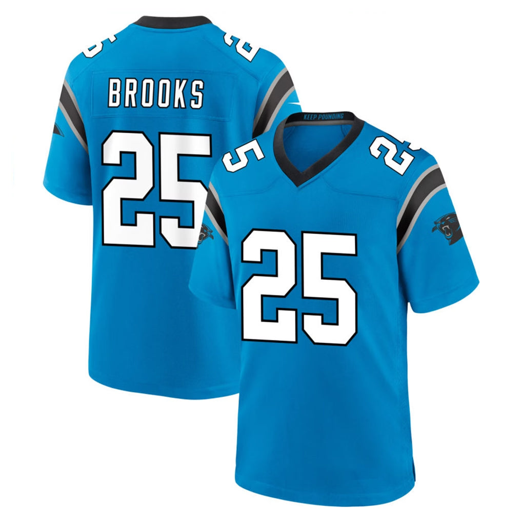 C.Panthers #25 Jonathon Brooks Player Blue Home Game Ldoa Stitched Jerseys