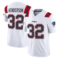 NE.Patriots #32 TreVeyon Henderson Player White Limited Vapor F.U.S.E. Home Game Ldoa Stitched Jerseys