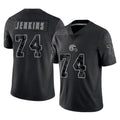C.Browns #74 Elgton Jenkins Player Black Reflective Home Game Ldoa Stitched Jerseys