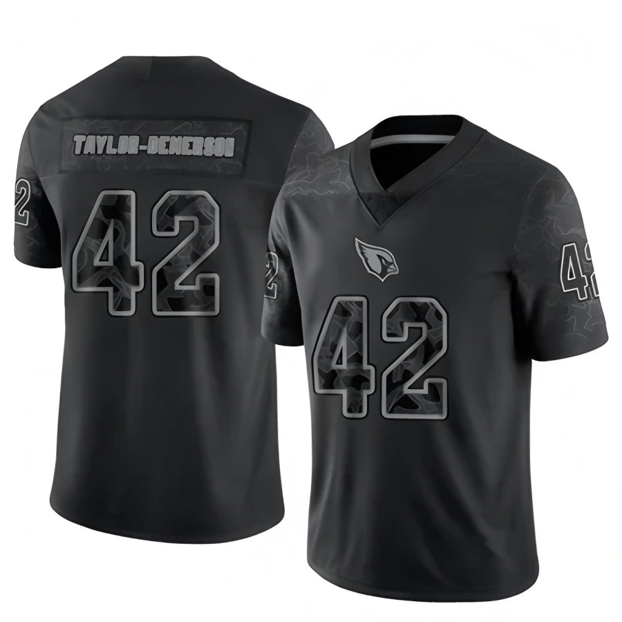 A.Cardinals #42 Dadrion Taylor-Demerson Player Black RFLCTV Limited Ldoa Stitched Jerseys