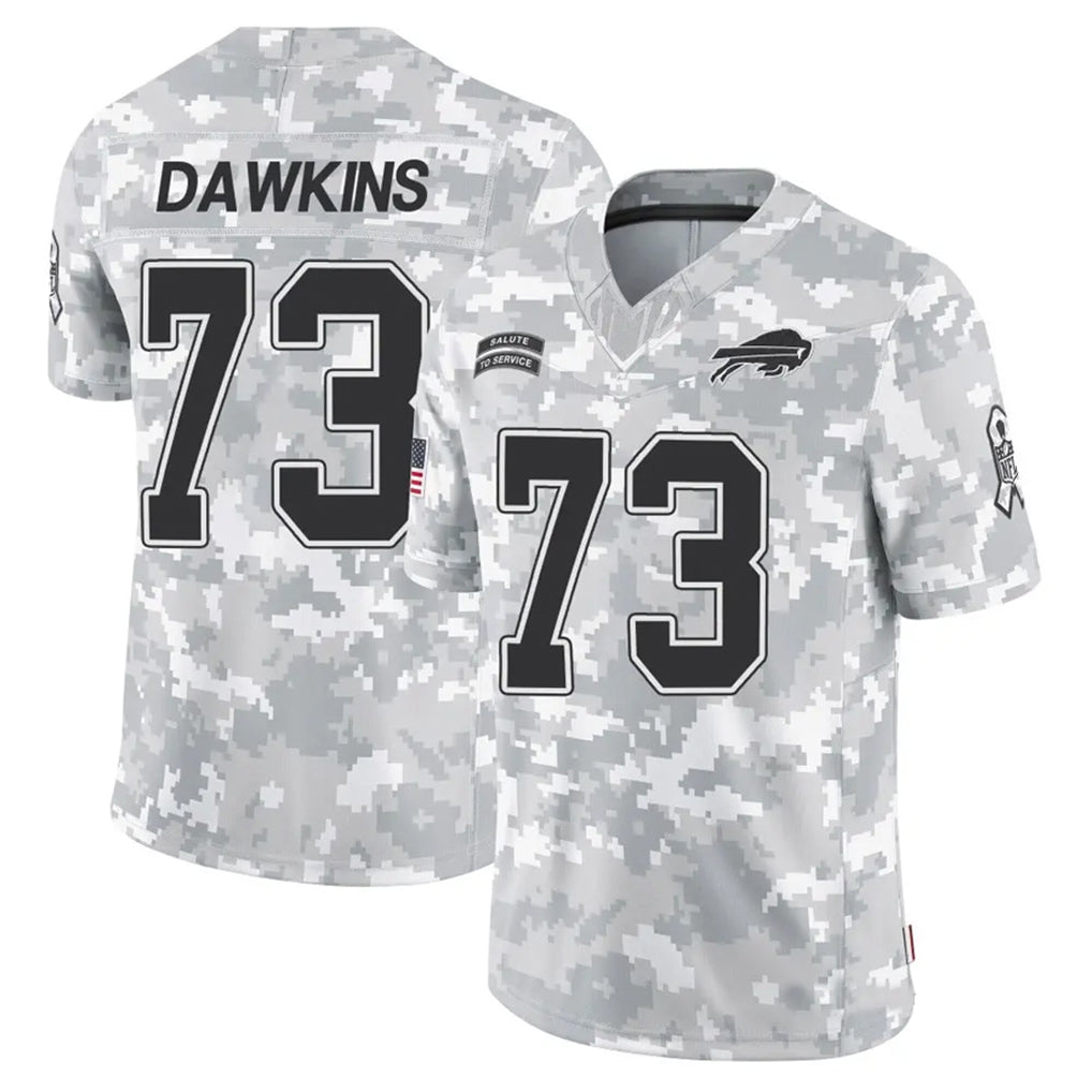 B.Bills #73 Dion Dawkins Player Arctic Camo Salute to Service Limited Ldoa Stitched Jerseys