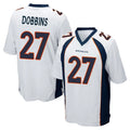 D.Broncos #27 J.K. Dobbins Player White Game Ldoa Stitched Jerseys