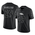 D.Broncos #29 Ja'Quan McMillian Player Black Reflective Limited Ldoa Stitched Jerseys