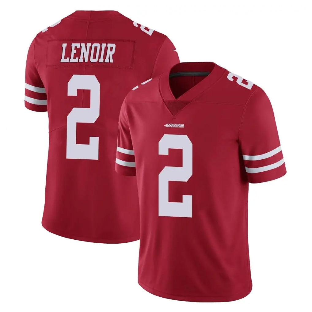 SF.49ers #2 Deommodore Lenoir Player Red Limited Vapor Untouchable Home Game Ldoa Stitched Jerseys
