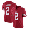SF.49ers #2 Deommodore Lenoir Player Red Limited Vapor Untouchable Home Game Ldoa Stitched Jerseys