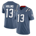 NE.Patriots #13 Mack Hollins Player Blue Limited Rivalries Collection Home Game Ldoa Stitched Jerseys