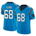 C.Panthers #68 Damien Lewis Player Blue Vapor F.U.S.E. Limited Home Game Ldoa Stitched Jerseys