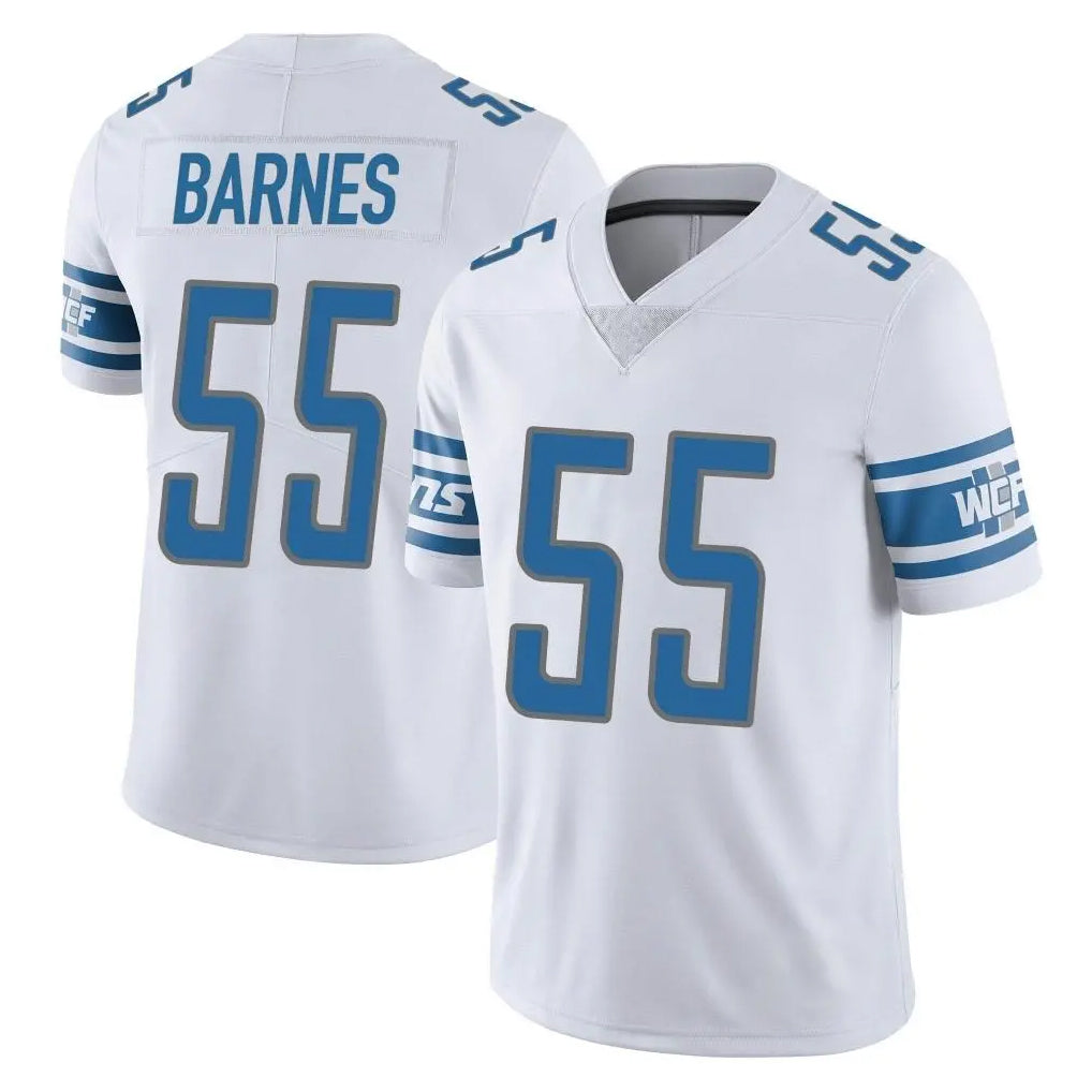 D.Lions #55 Derrick Barnes Player White Limited Vapor Untouchable Home Game Ldoa Stitched Jerseys