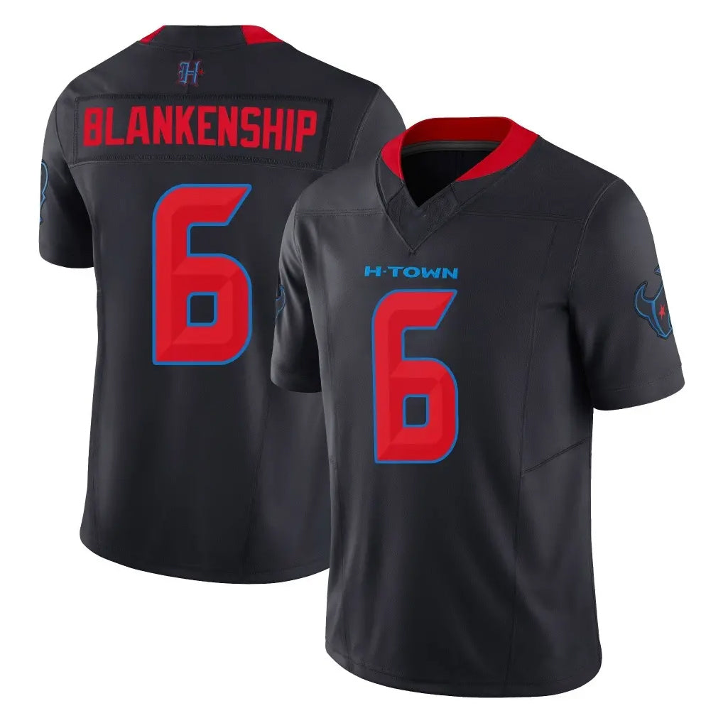 H.Texans #6 Reed Blankenship Player Navy Limited 2nd Alternate Vapor F.U.S.E. Home Game Ldoa Stitched Jerseys