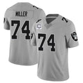 LV.Raiders #74 Kolton Miller Player Gray Vapor Limited Home Game Ldoa Stitched Jerseys