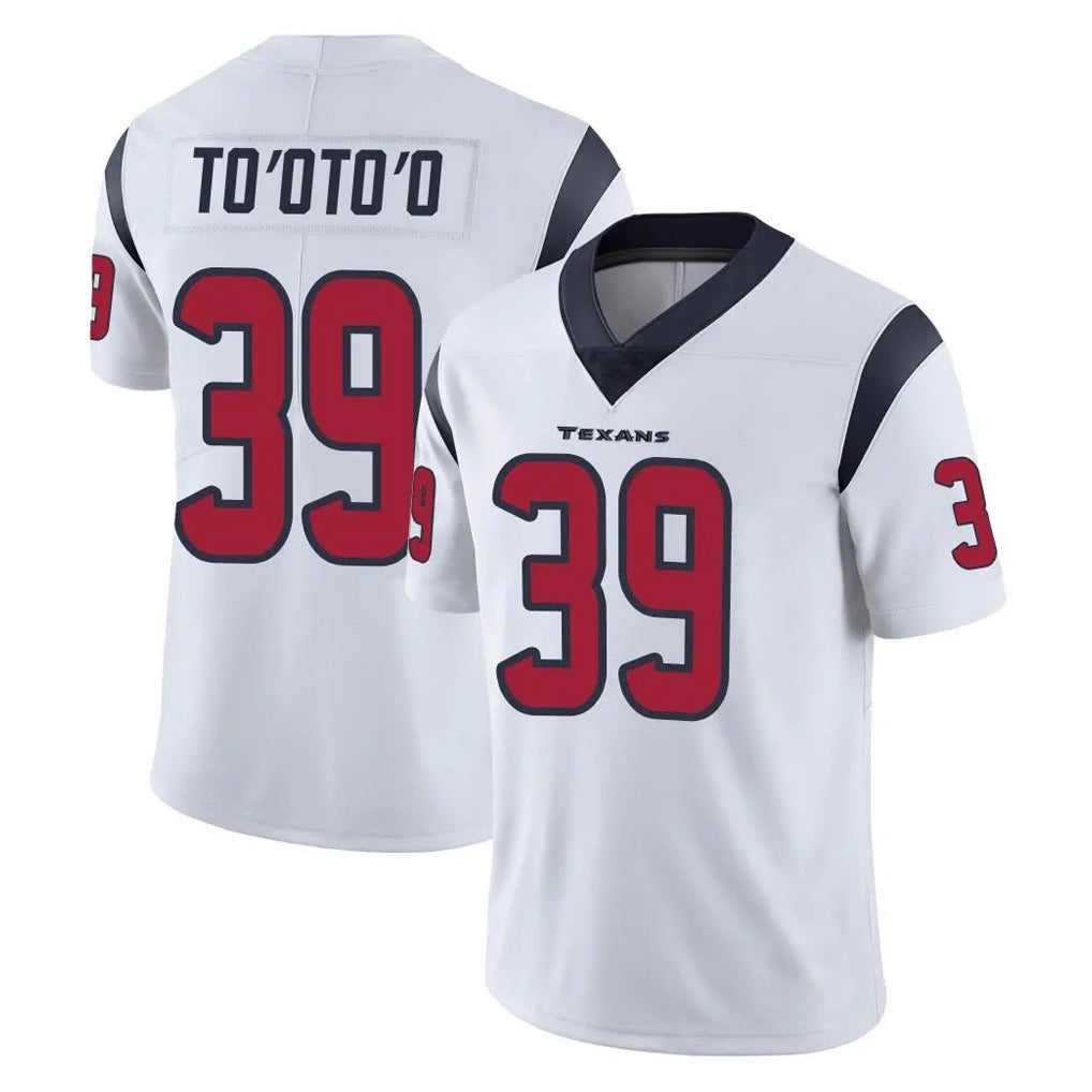 H.Texans #39 Henry To'oTo'o Player White Limited Vapor Untouchable Home Game Ldoa Stitched Jerseys