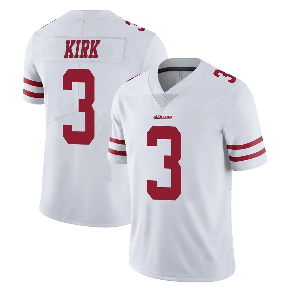 SF.49ers #3 Christian Kirk Player White Limited Vapor Untouchable Home Game Ldoa Stitched Jerseys