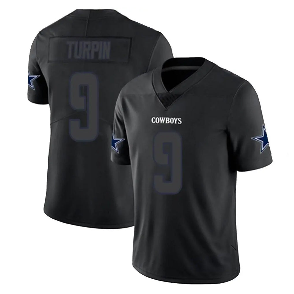 D.Cowboys #9 KaVontae Turpin Player Black Impact Limited Home Game Ldoa Stitched Jerseys