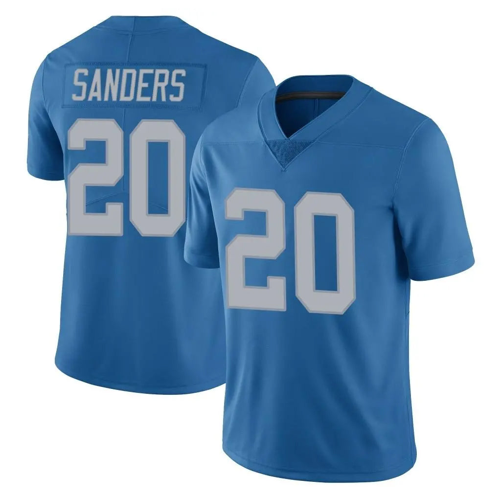 D.Lions #20 Barry Sanders Player Blue Limited Throwback Vapor Untouchable Ldoa Stitched Jerseys