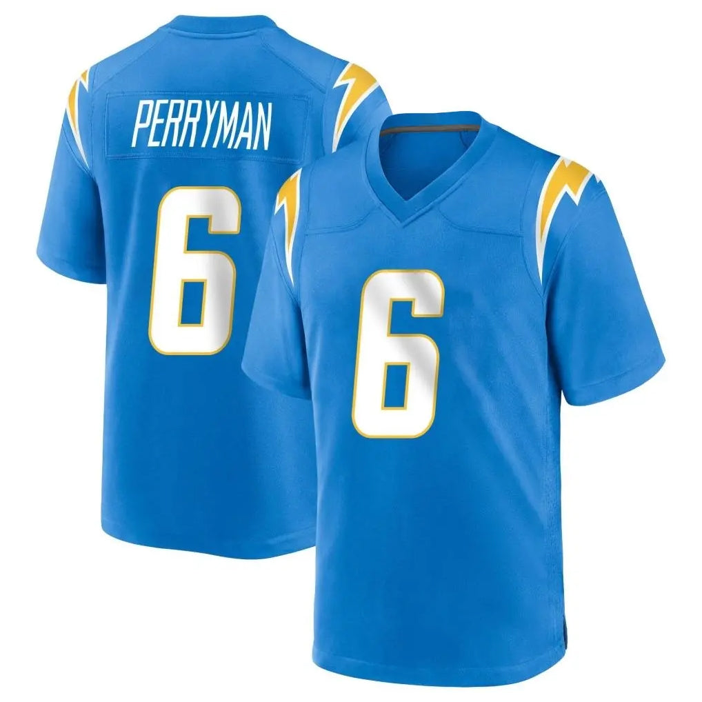LA.Chargers #6 Denzel Perryman Player Blue Home Game Ldoa Stitched Jerseys