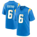 LA.Chargers #6 Denzel Perryman Player Blue Home Game Ldoa Stitched Jerseys