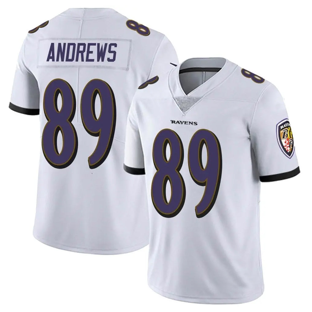 B.Ravens #89 Mark Andrews Player White Vapor Untouchable Game Ldoa Stitched Jerseys